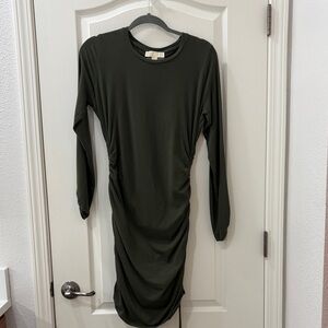 MICHAEL Michael Kors Dark Green Long Sleeve Dress